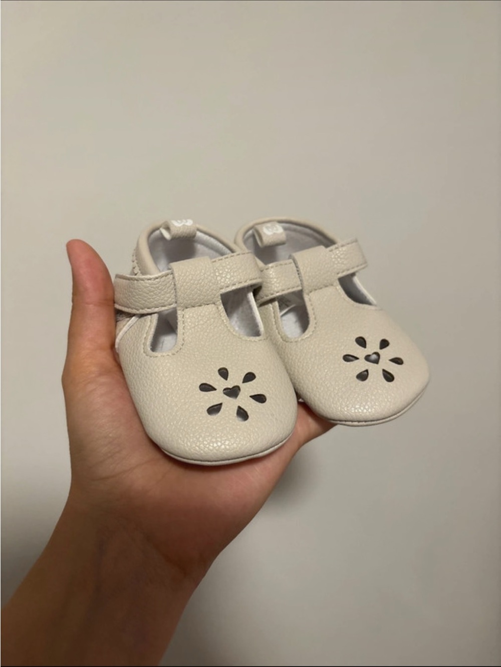 Carter's Cream T-Strap Mary Jane Baby Shoes
